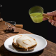 Glass Cup with Wooden Handle Small